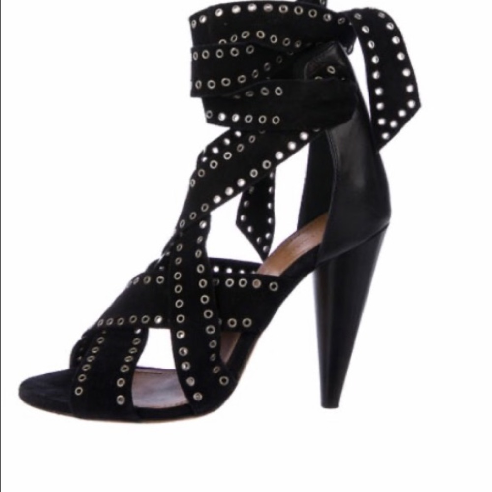 Isabel Marant Anaid Suede Gromet Sandals